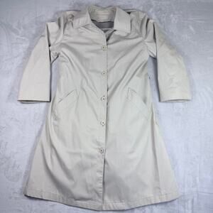 Vintage London Fog Maincoats Women's Trench Coat Beige Size 12 Petite